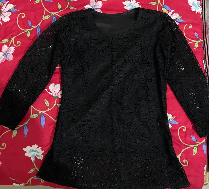 Black Lace Top