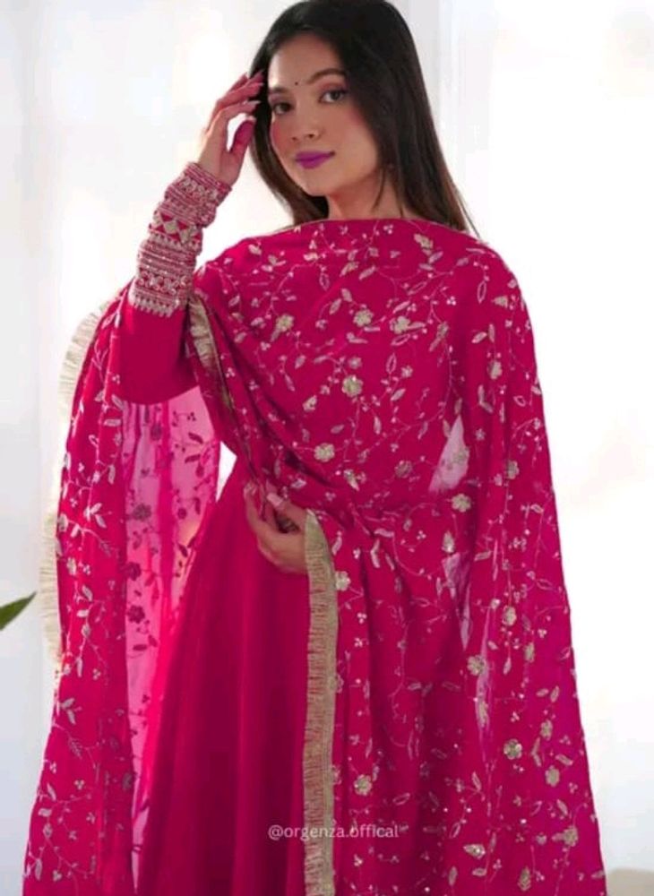 New/Unused Embroiderd Gown With Heavy Dupatta
