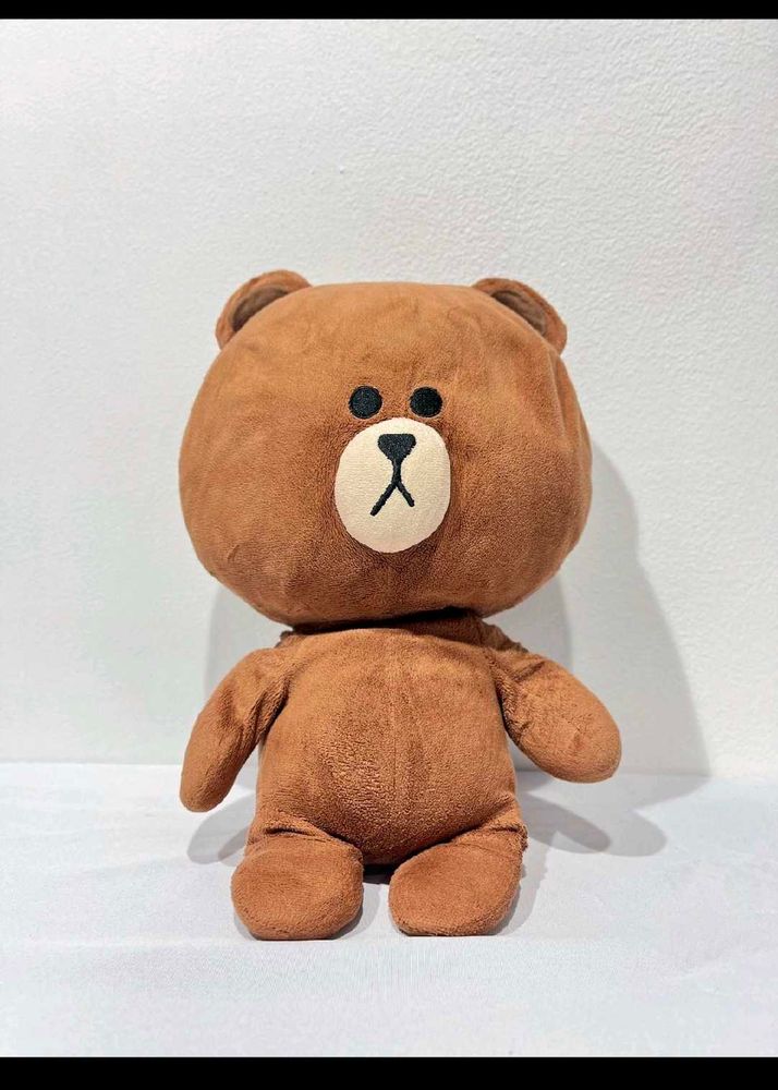 Brown Line Friends Bear Plush