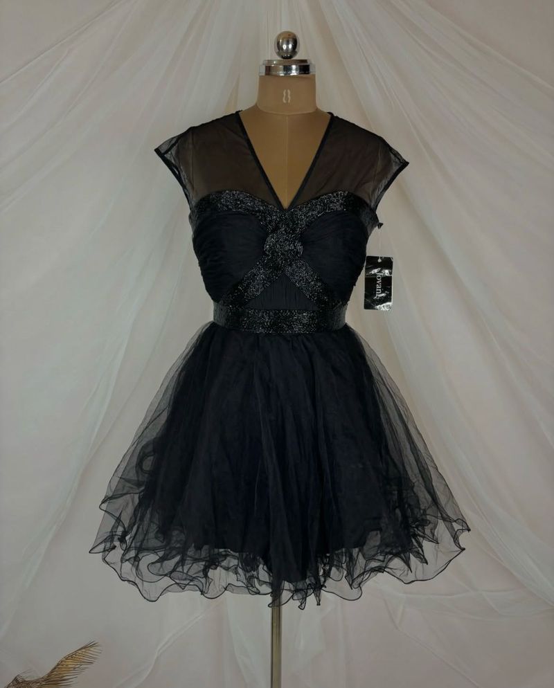Black Tulle Party Dress