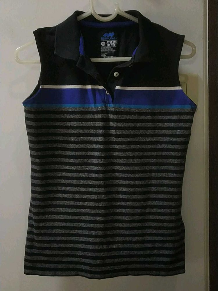 Cotton Striped T Shirt