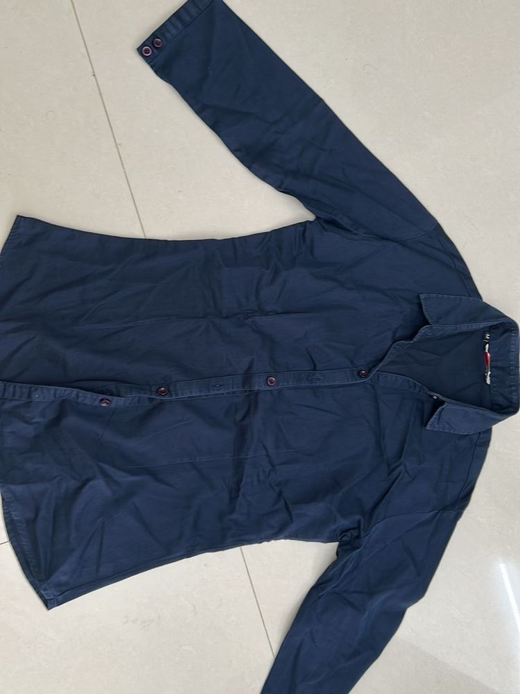 Navy Blue Long Sleeve Shirt