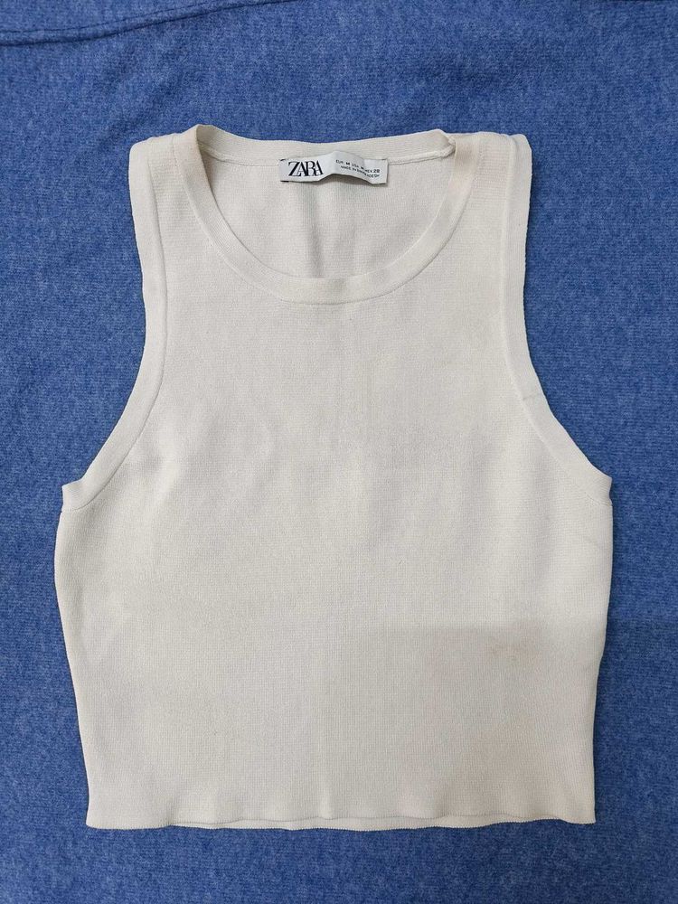 Zara Ribbed Crop Top