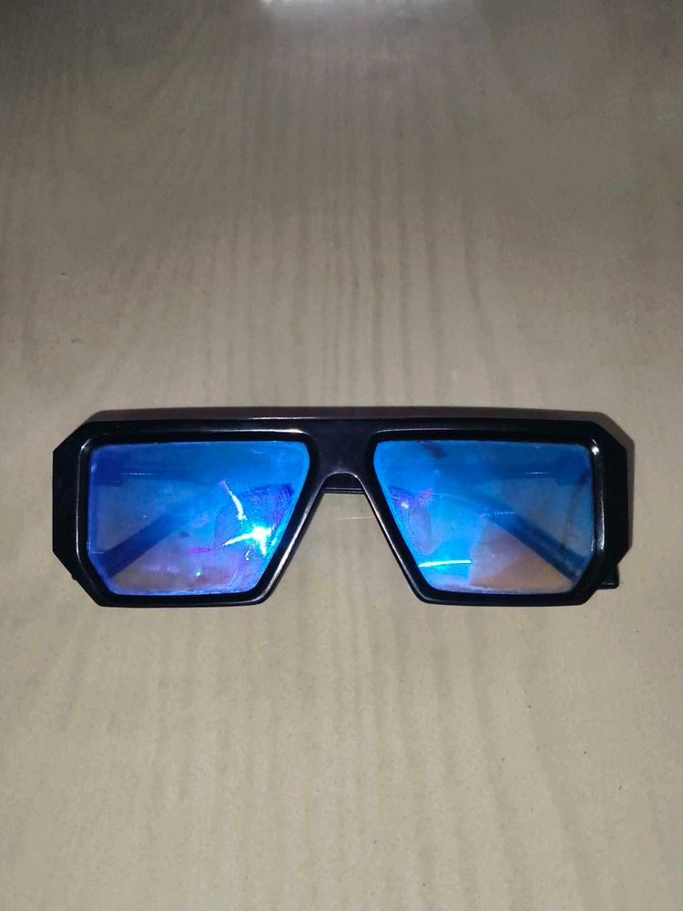 Retro Blue Lens Sunglasses