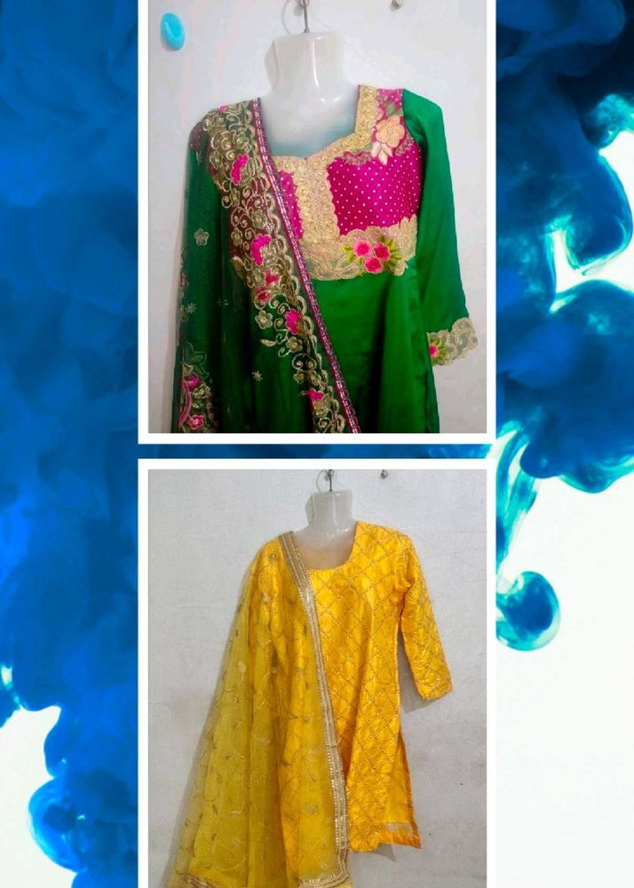 Combo Embroidered Salwar Kameez 2 Set