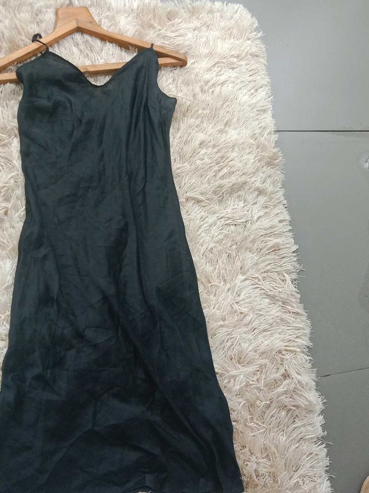 Zara Satin Body Con Dress