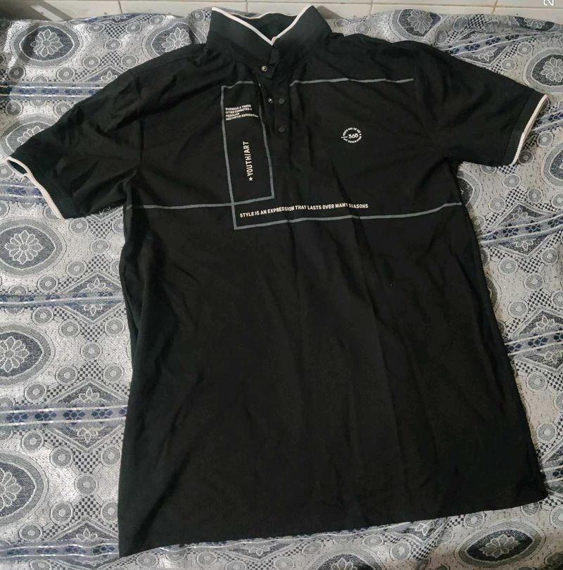 Stylish Black Polo Shirt