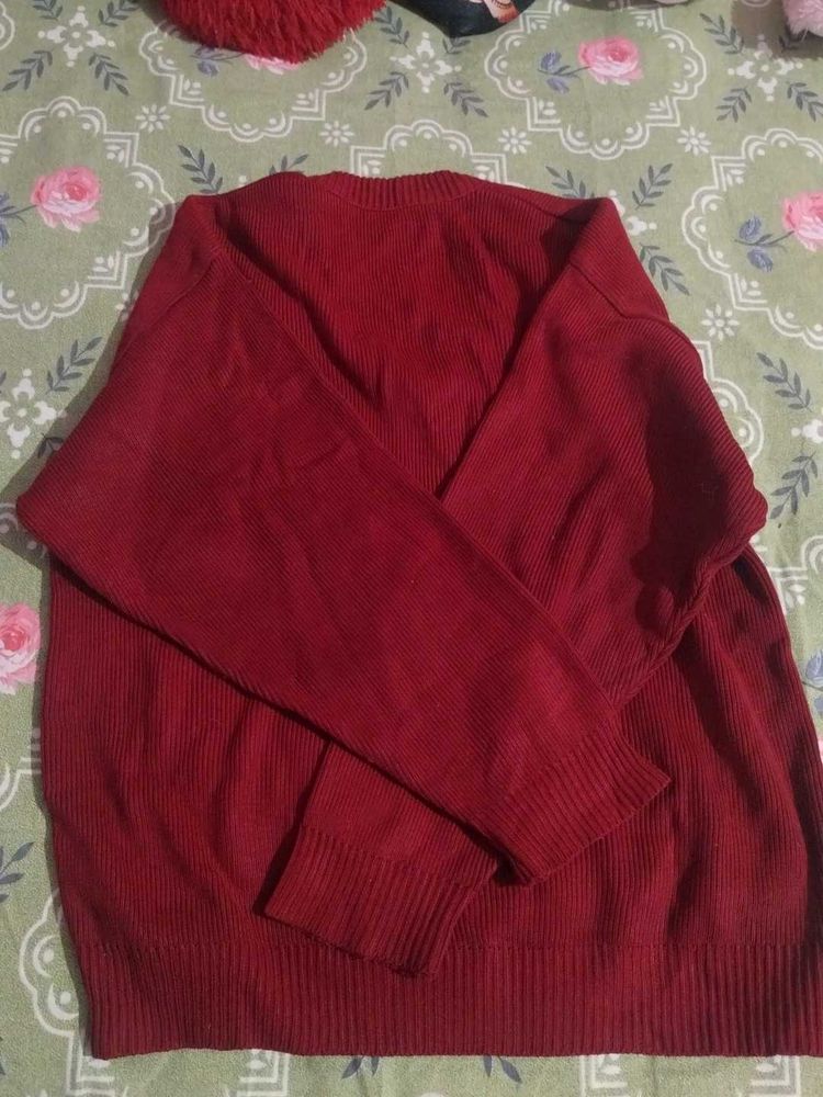 School Sweater Marron Colour Xxl