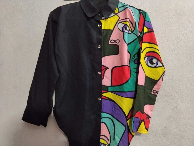Unique Art Print Shirt