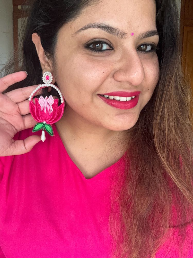 Handmade Lotus Earrings