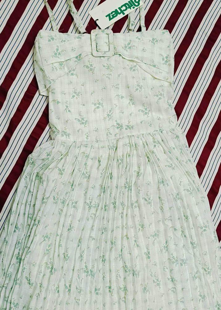 Vintage Floral Print Dress