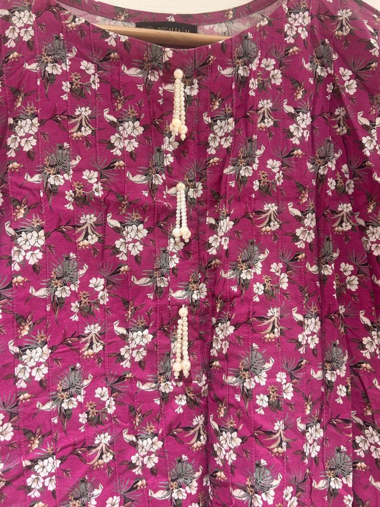 Floral Print Tunic Top