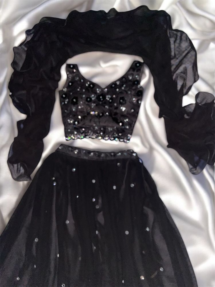 Black 3 Piece Lehenga Set✨