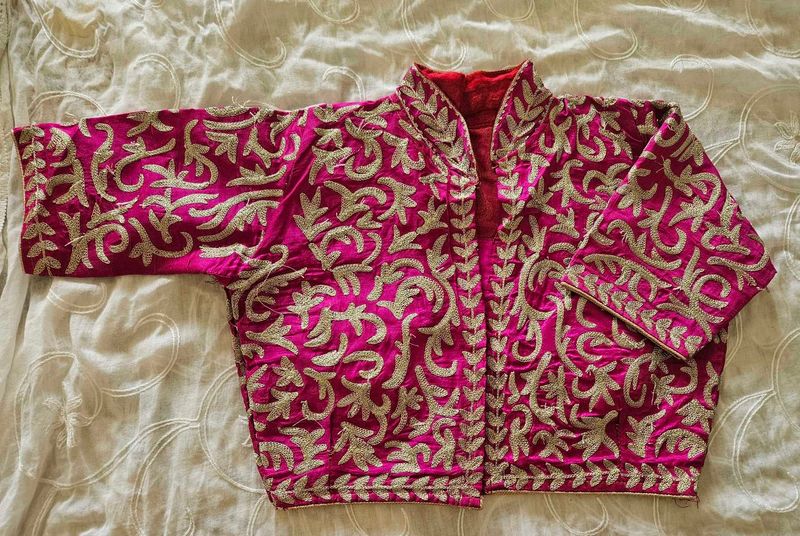 Embroidered Silk Blouse