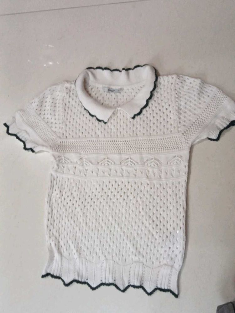 Causal White A Line Top