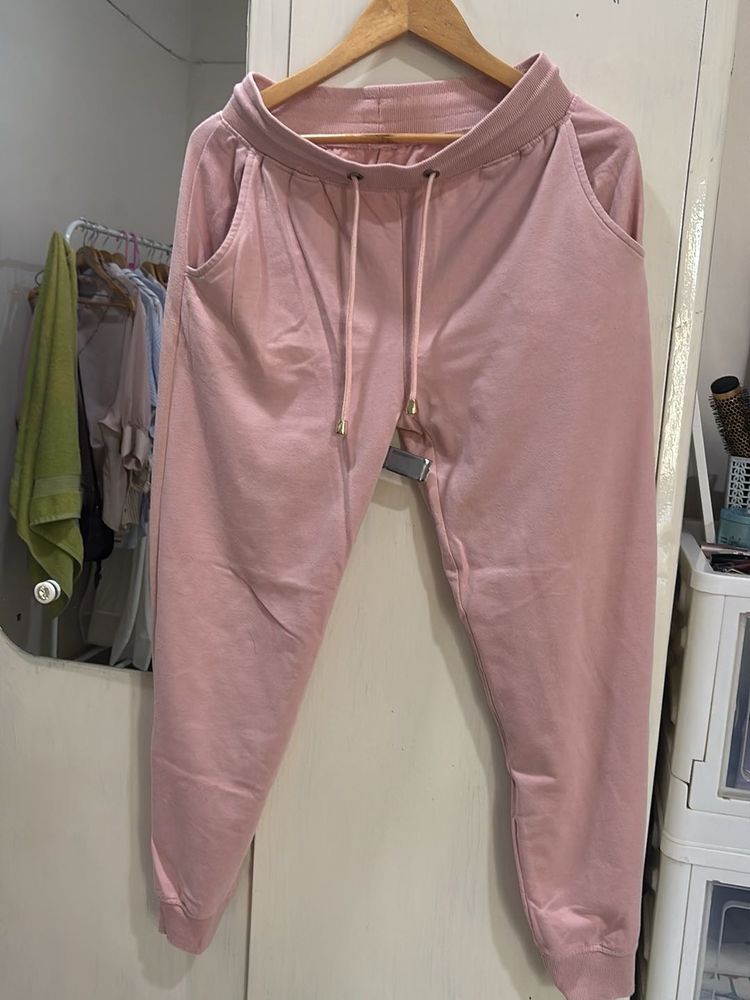 Pink Casual Joggers