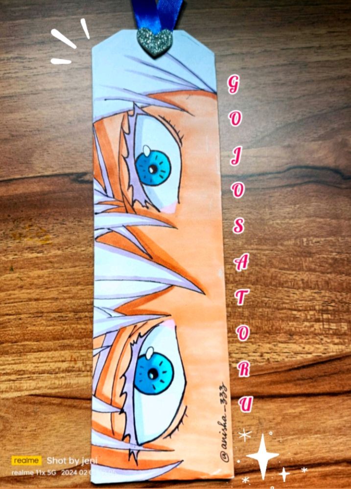 Gojo Satoru Handmade Bookmark✨💕