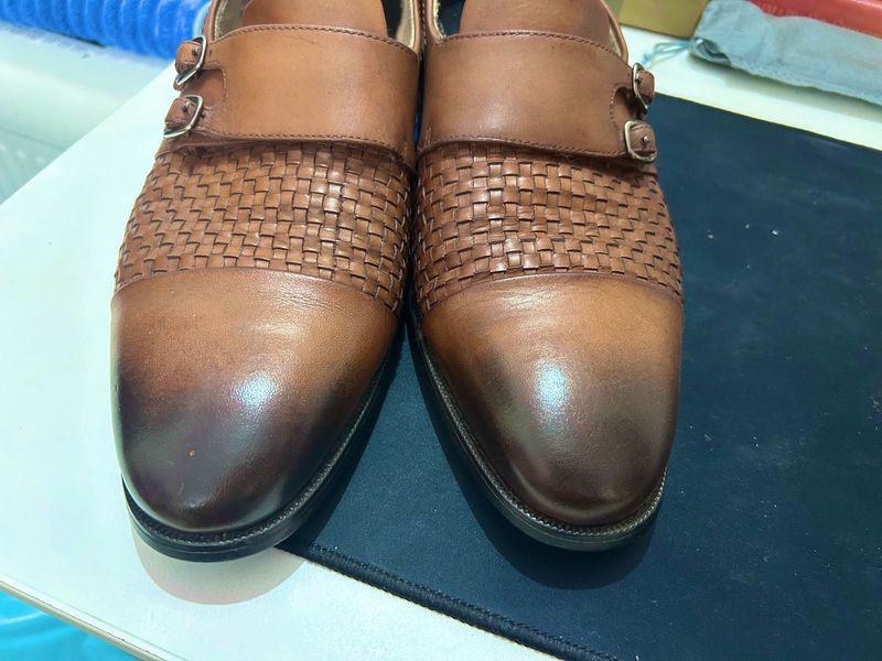 Rosso Brunello Monk Strap Shoes