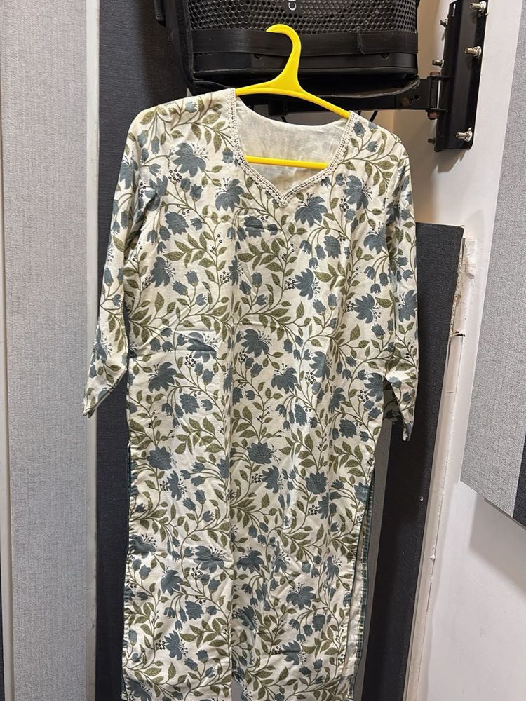 Floral Print Kurta