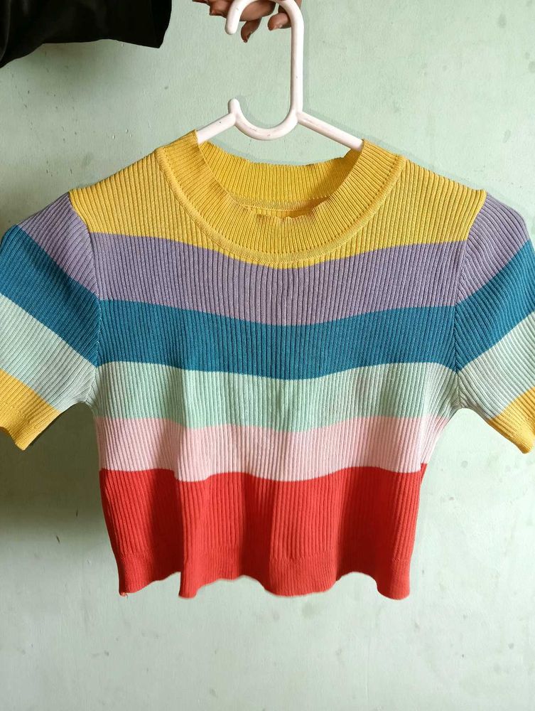 Rainbow Crop Top