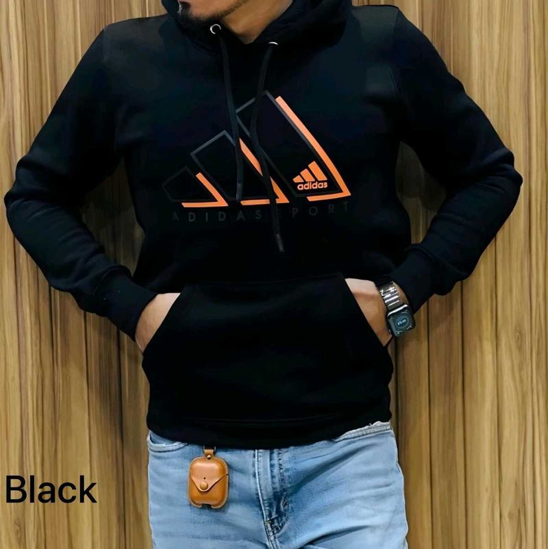 Adidas Black Graphic Hoodie