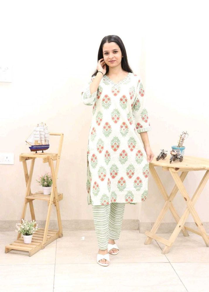Daily Wear Pure Cotton Kurta And Pant
