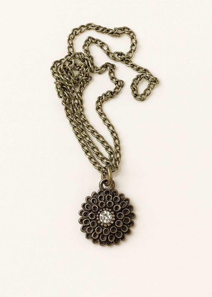Imitation Long Floral Pendant Necklace