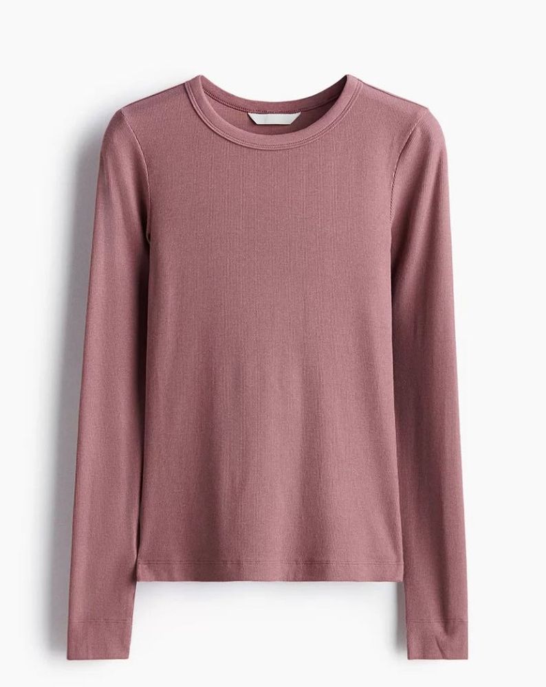 Pink Ribbed Top