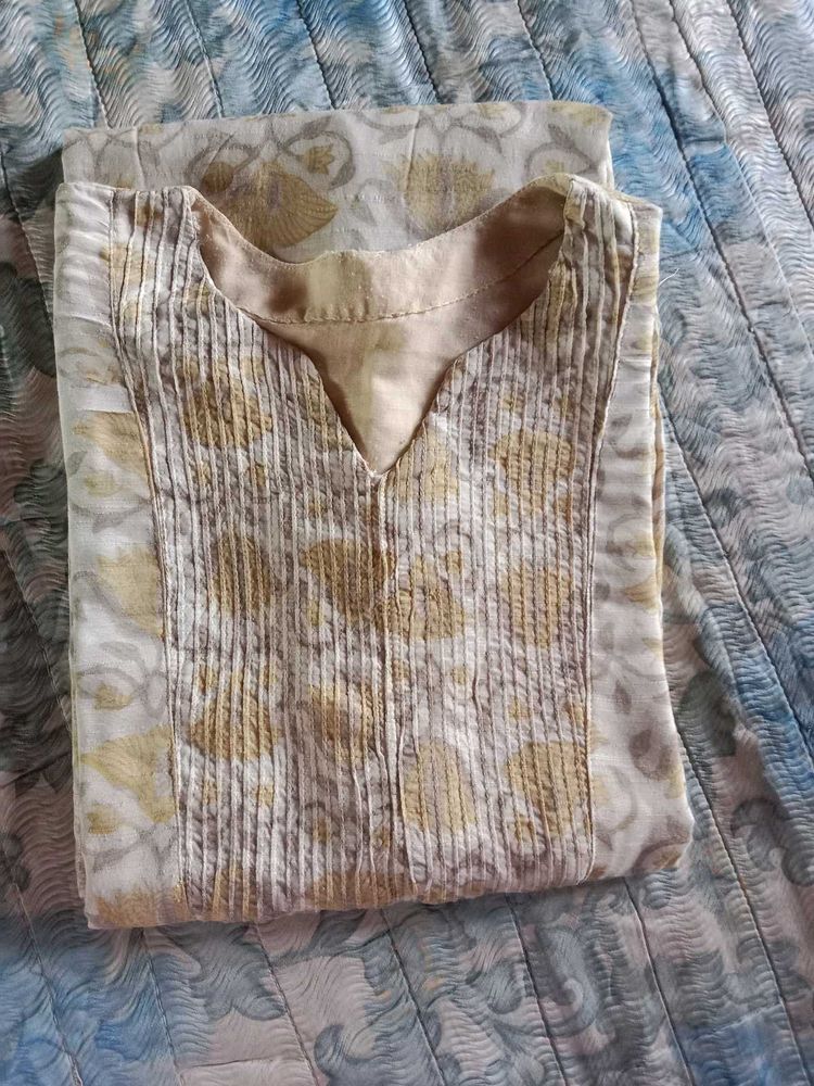 Muslin Silk Printed Kurti