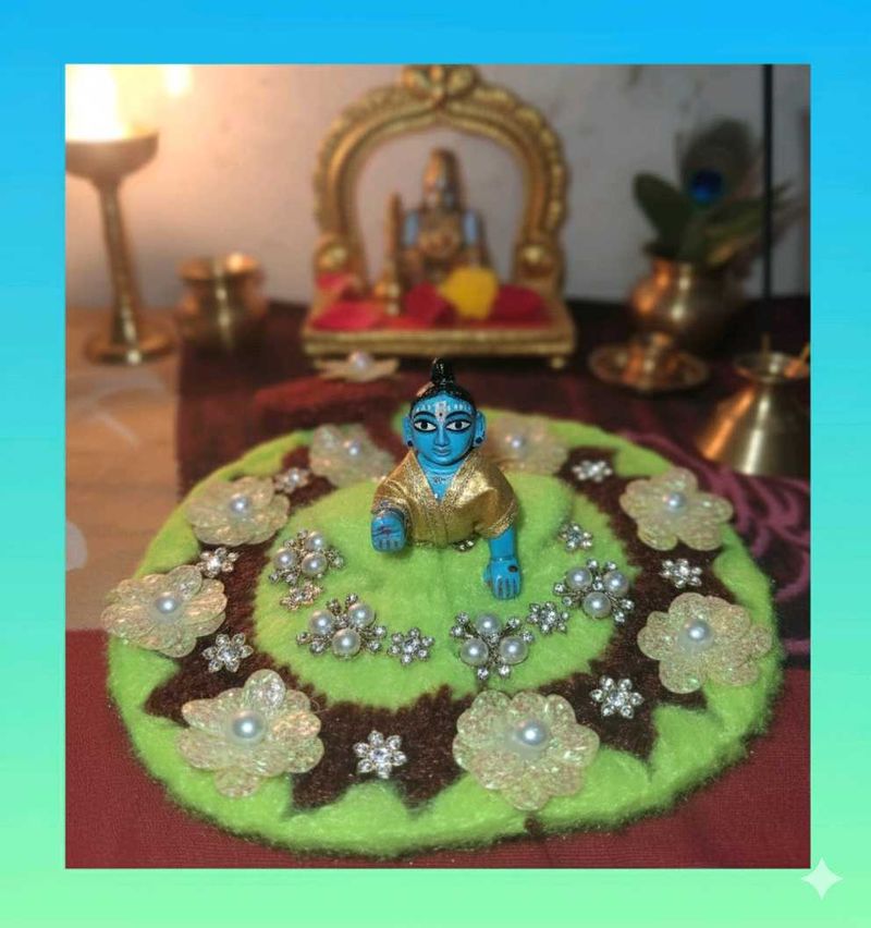 a beautiful laddu gopaal dress