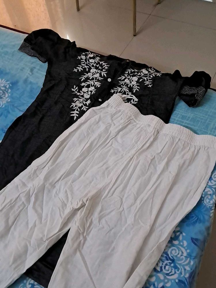 Elegant Black Kurta Set