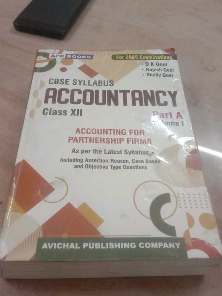 Cbse Class 12 Accountancy Part Volume 1