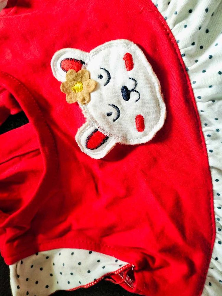 Cute Red Bear Dress