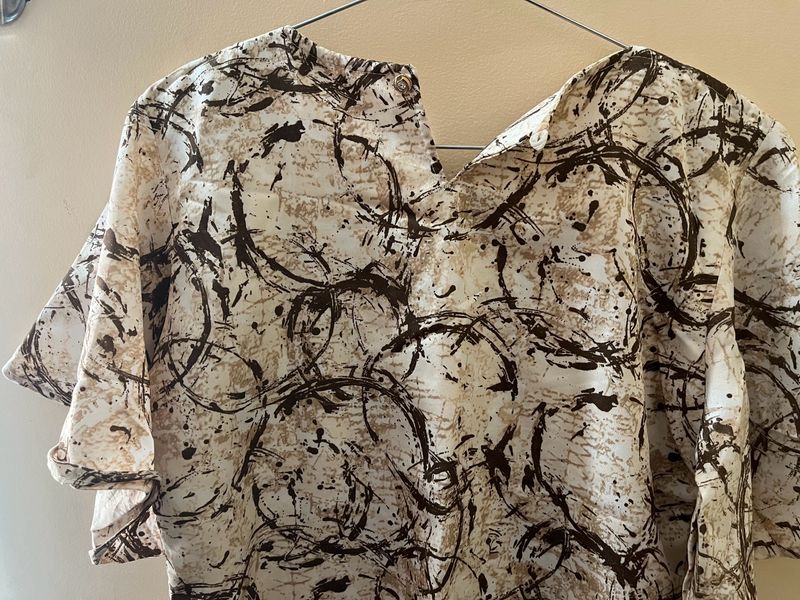 Abstract Print Blouse