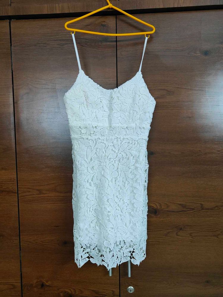 White Lace Mini Dress | Available for Just 350