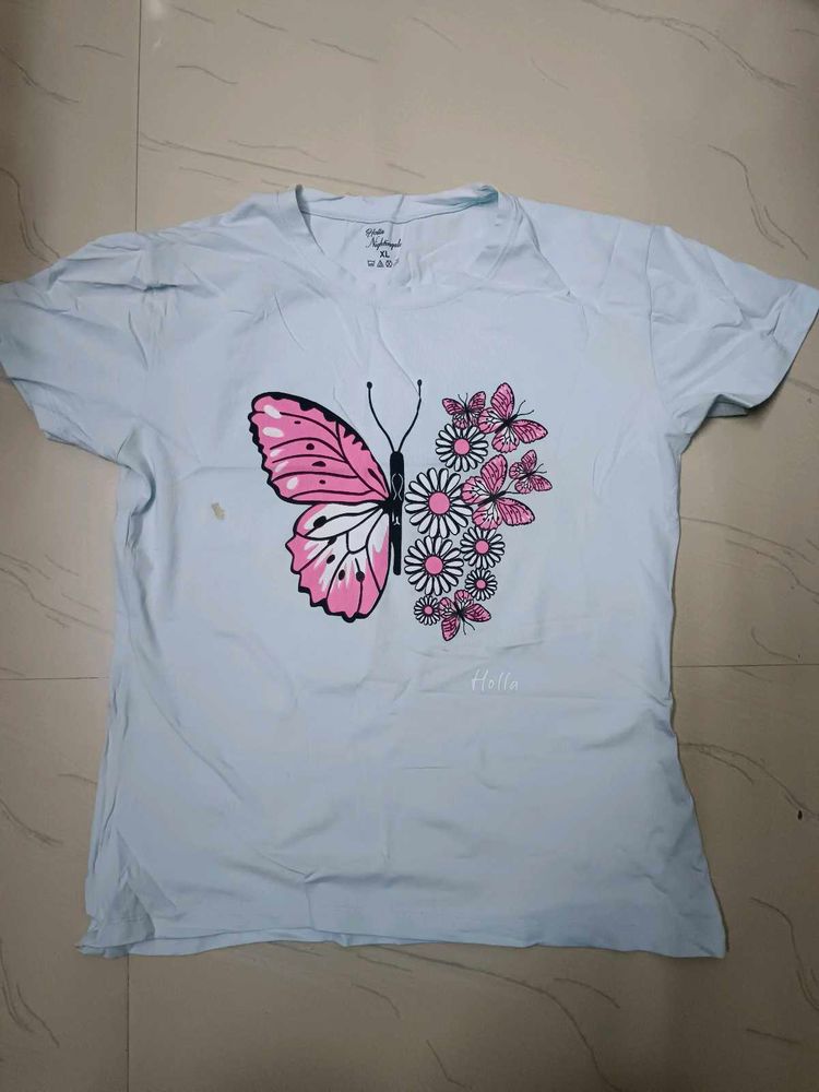 Butterfly print T-shirt