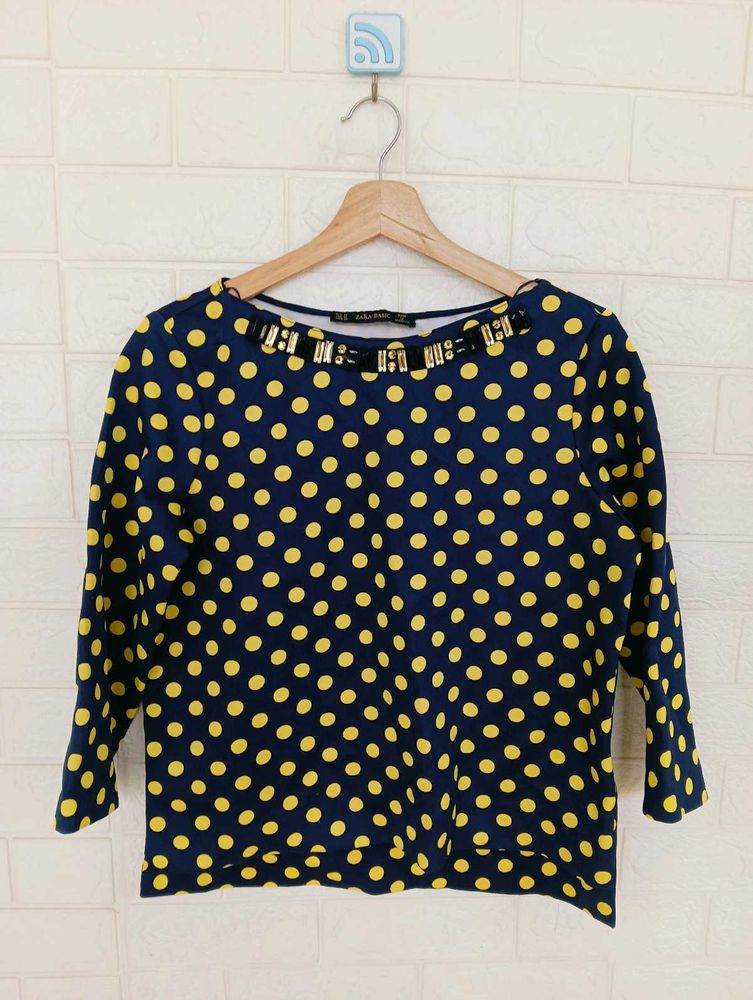 Zara Polka Dot Top