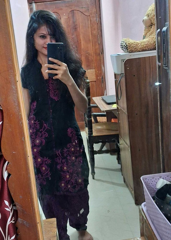 Black Patiala With Kurti