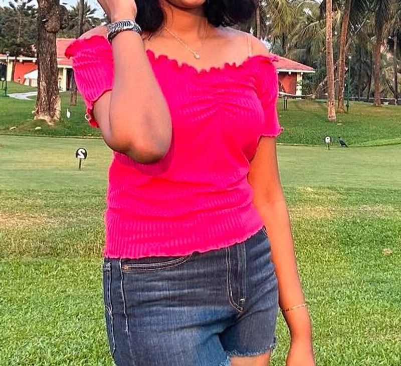 Pink Crop Top