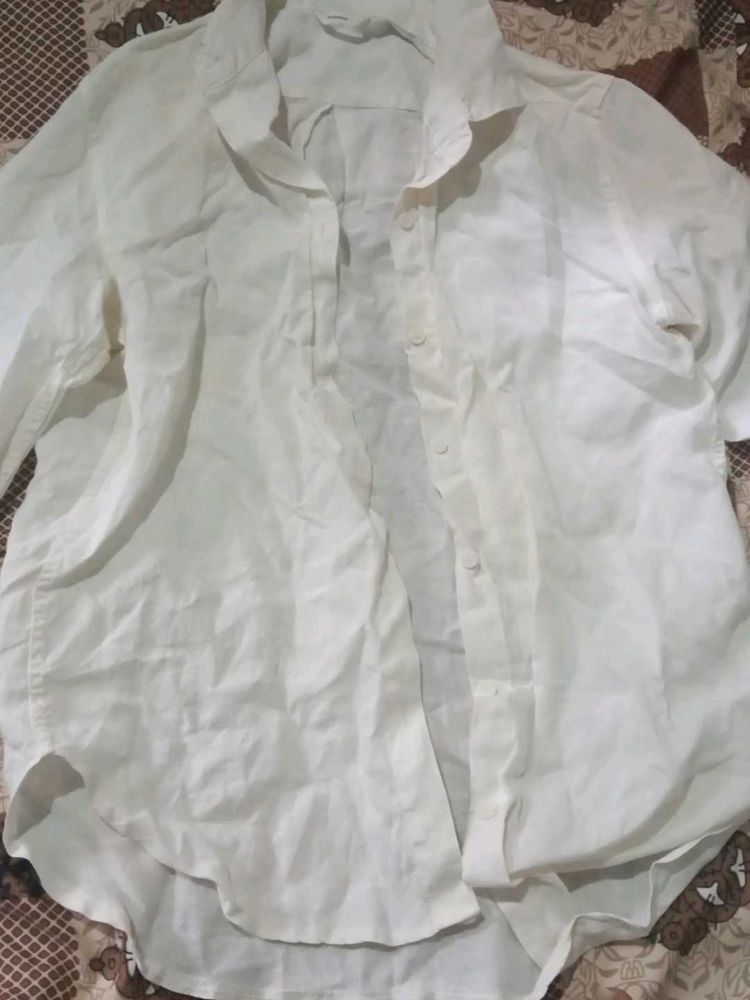 White Linen Shirt