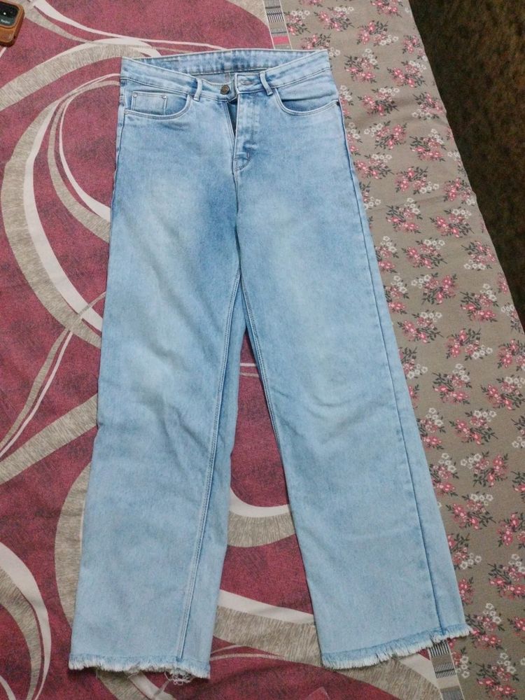 Ice Colored Denim-  Straight Fit
