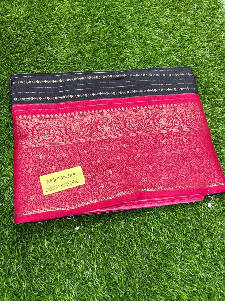 Black &amp; pink combination Elegant Fashion Silk S