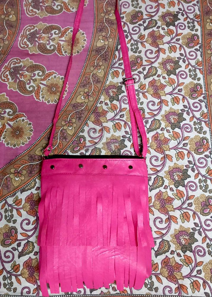 Women Beautiful Pink Colour Sling Bag
