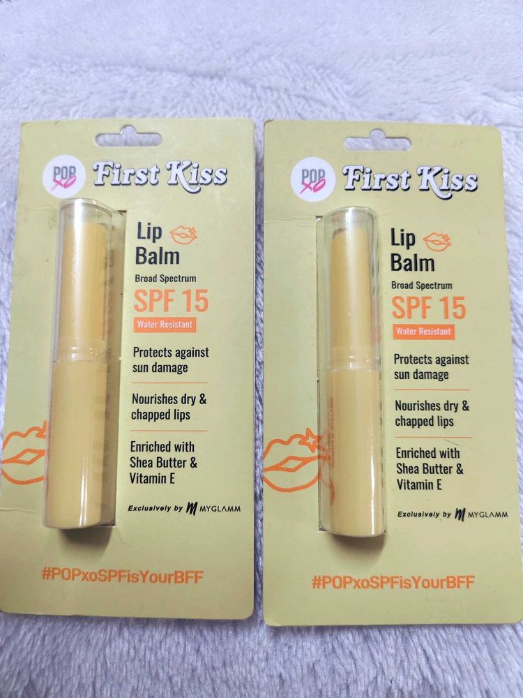 POPxo First Kiss Lip Balm SPF 15 pack of 2