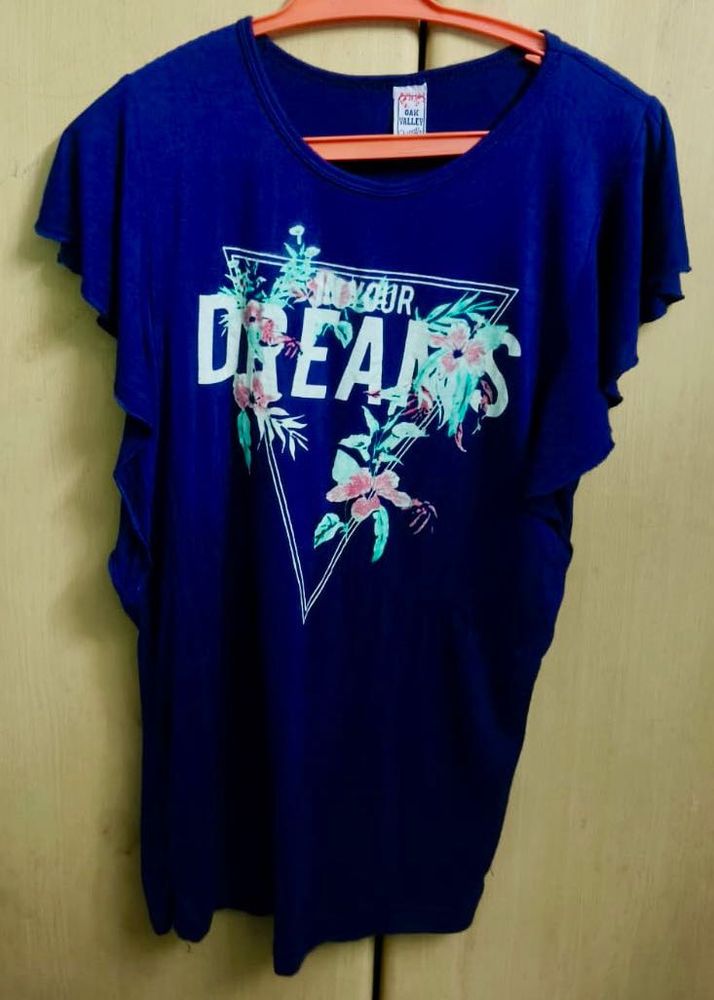Blue Floral Dreams Tee