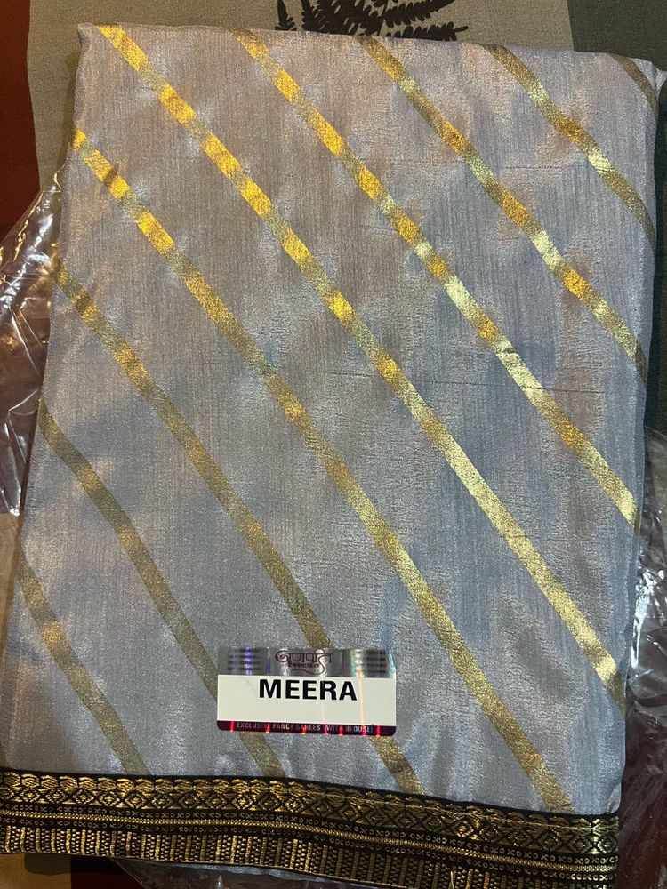 Elegant Striped Saree