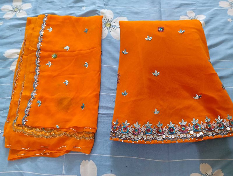 Haldi Ceremony Lehenga Choli And Dupatta