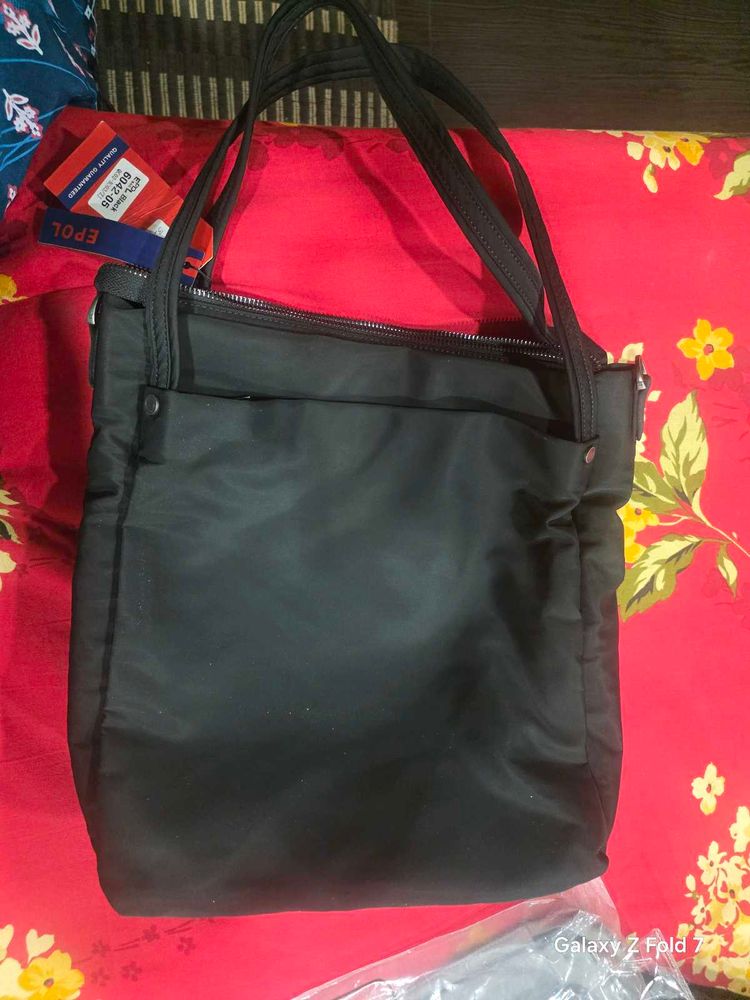 Black Tote Bag epol branded waterproof