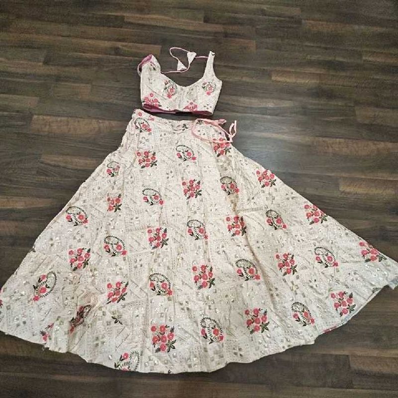 Floral Lehenga With Padded Choli Set