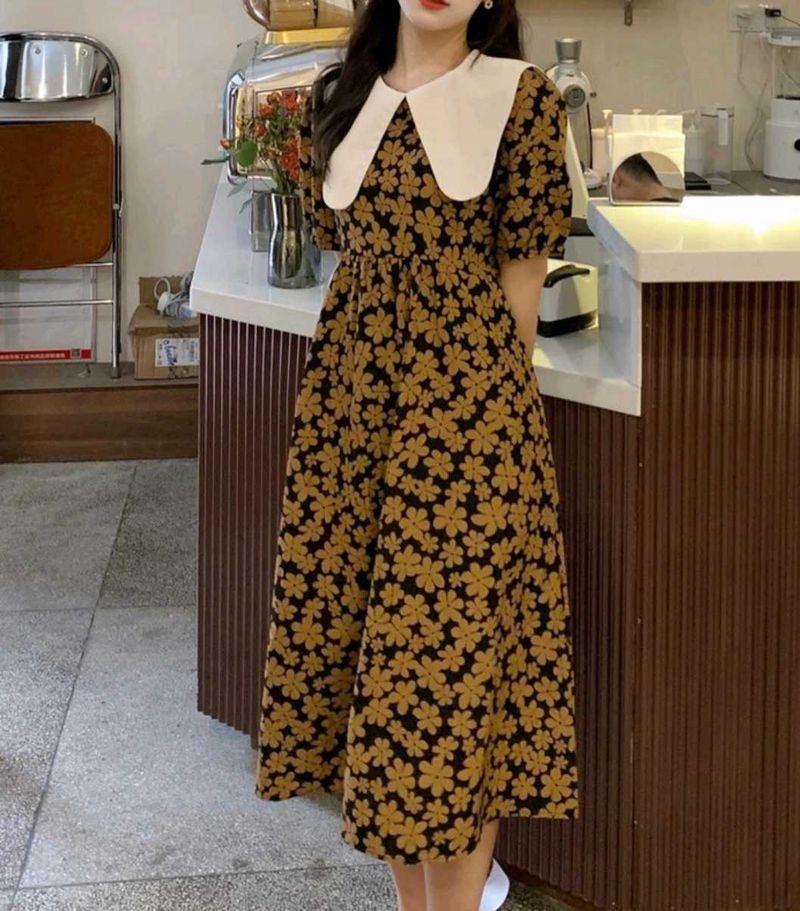 Vintage Style, Collared Floral Dress